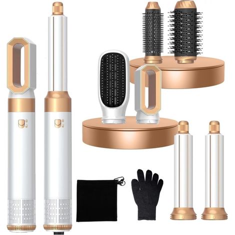 Air Brush 6 en 1 Air Styler Pro Hair styler avec 1000W Seche Cheveux, Brosse Soufflante, Brosse Seche Cheveux, Brushing Brosse Soufflante, Boucleur a Cheveux, Brosse Brushing Soufflante (1/4)
