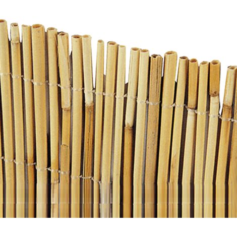 Arella frangivista 1,5x5 mt in cannette di bamboo 4-5 mm legate con filo di nylon da giardino esterno