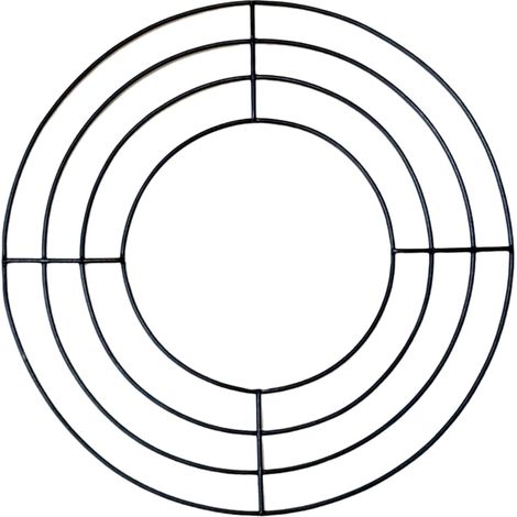 Forme Pour Couronne - Cercle Métallique Rond 20 cm - Pour Décoration DIY Portes Fenêtres Jardins - 1 Pièce (1/5)