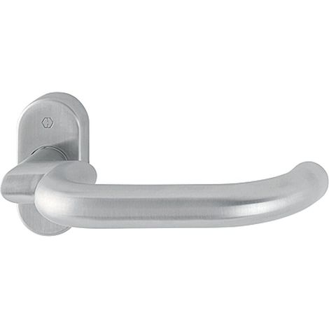 HOPPE® FH Drücker-Halbgarnitur ohne Schlüsselrosette Paris FS-E138GF2/55, Edelstahl, 3185362 (1/2)