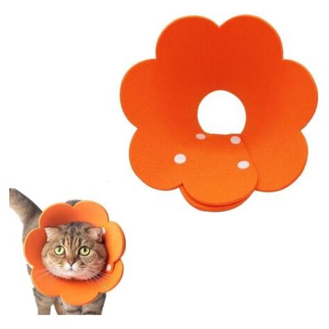 Collier de Protection pour Animaux (Modèle S/L) + Collier Médical en Tissu EVA Doux avec Fermeture Facile (1/4)