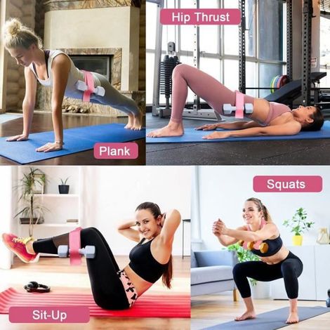 Ceinture de Poussée de la Hanche - - Hip Thrust Belt pour Haltères Kettlebells - Blanc - Garantie 2 ans