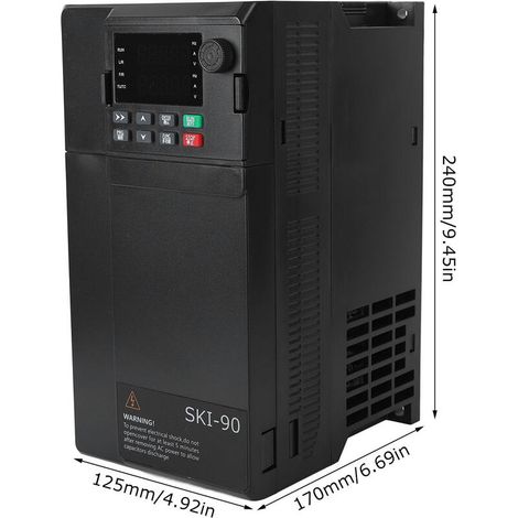 SAKO Inverter di frequenza trifase con ingresso AC380V e uscita AC0-380V per motore di ventilatore a torre da 11KW 15HP (1/4)