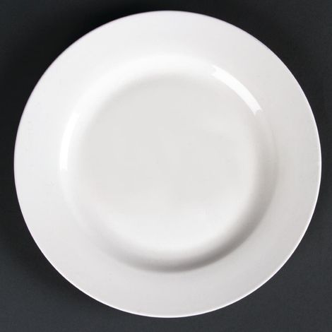 Assiettes Rondes À Bord Large Lumina 200mm (Lot de 6) - Ref CD623 - Olympia (1/4)