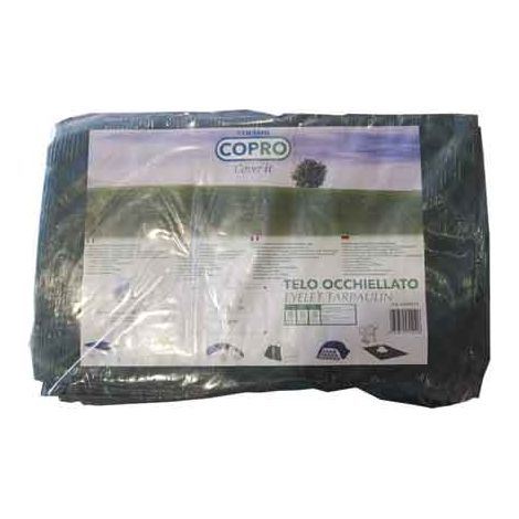TELO OCCHIELLATO IN PVC 5x8 mt