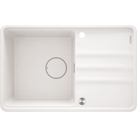 deante Momi ZKMA113 fregadero de granito de 1 seno con escurridor alabastro (1/4)