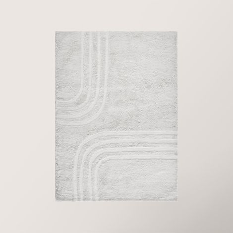 Tapis de sol en Laine texturée à l'aspect peau de mouton  ARCHIBALD (1/4)