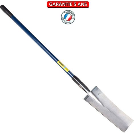 OUTILS PERRIN Louchet terrassier à anneau manche fibre bleu (1/2)