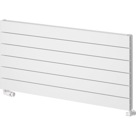 Reina Rienza Horizontal Aluminium Radiator 565mm H x 1000mm W - White (1/5)