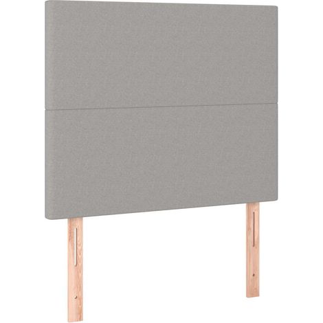 Maison Exclusive - Cabecero de cama gris claro 90x5x118/128 cm Te (1/5)