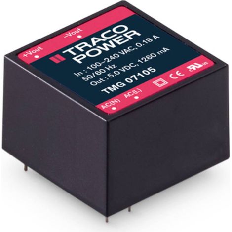 TracoPower TMG 15115 Alimentatore da circuito stampato AC / DC 15 V/DC 1 A 15 W (1/2)
