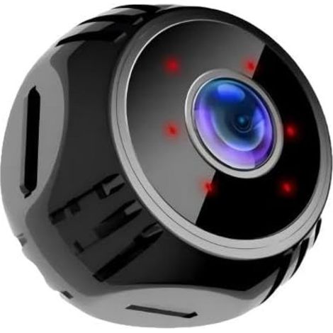 Mini caméra espion sans fil, caméra de surveillance WiFi HD 1080p avec vision nocturne (1/4)