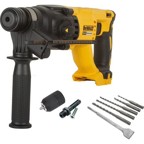Dewalt DCH133N 18v Brushless SDS Hammer Drill 3 Mode Bare + Chuck +Bits (1/4)