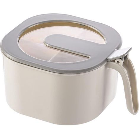 Allecto Gewürzbox Gewürzregal Elegante Gewürzgläser mit Griff Weiß Multifunktionale Gewürzlösung Geeignet für die heimische Küche Krui (1/5)