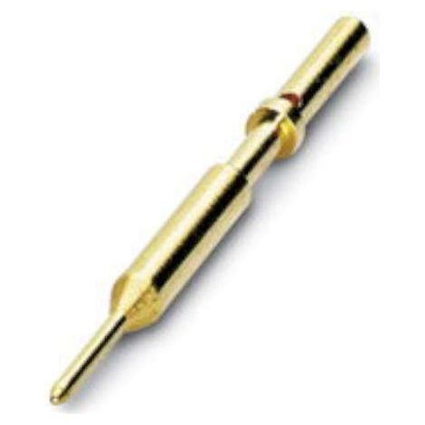 Phoenix Contact M17-Crimpkontakt Kontaktstift (M) 0,14mm² - 0,34mm² AWG26 - AWG22 gold Werkstoff Messing (CuZn) - 1 Stück (1/2)
