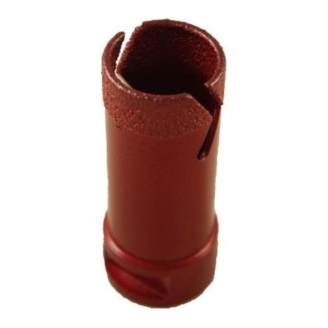 Corona diamante MUSSOL roja M-14 para porcelanico 43 mm