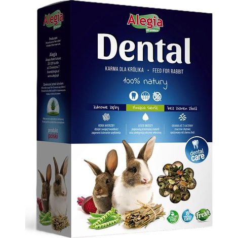 Alegia Dentale Cibo per roditori - Confezione da 300 g - Cibo per conigli 300 g