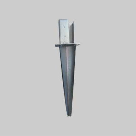 Supporto per travi con ancoraggio al terreno 70x70 mm