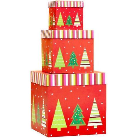 Boîte de rangement en carton pour Noël (1/3)