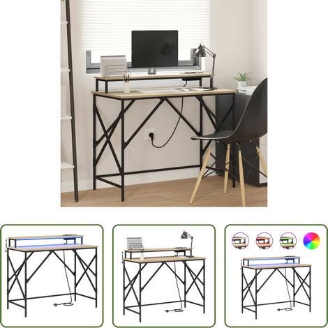 Bureau moderne - Bureau Chêne Sonoma 100 x 50 x 86,5 cm Bois d'ingénierie (1/5)