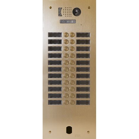 Plaque video alu 2r 22 bp 2VOICE champagne URMET V83/222CH
