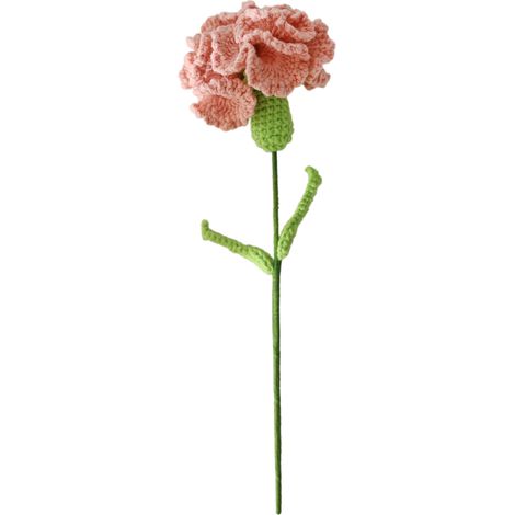 Handgeflochtener künstlicher Wollblumenstrauß – Dekorative Nelken (1/5)