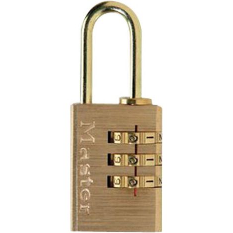 CANDADO 3 CIFRAS.ALUMINIO LATÓN 20MM BL MASTER LOCK - 620EURD
