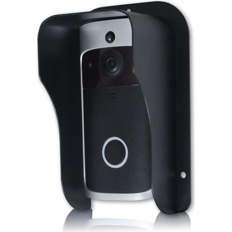 CSPARKV Protection contre la pluie pour sonnette de porte vidéo, protection contre les intempéries, anti-éblouissement, convient pour sonnette de porte annulaire, interphone, prise et serrure à code