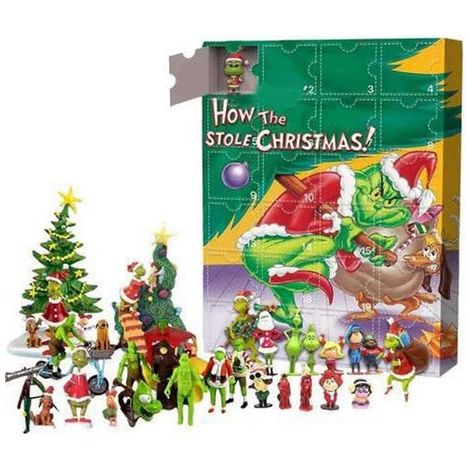 Adventskalender-Figuren, niedlicher und animierter Adventskalender, Überraschungsbox für Kinder, Sammlergeschenk (1/4)