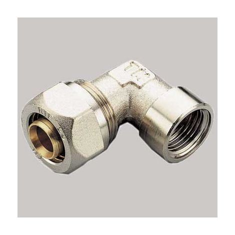 RACCORDO A COMPRESSIONE CURVO FEMMINA TIEMME  16 x 1/2     TIEMME