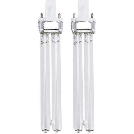 Lot de 2 lampes de désinfection ultraviolette UV de 11 W, ampoules de stérilisation UV pour stérilisateur d'aquarium (culot G23) (1/2)