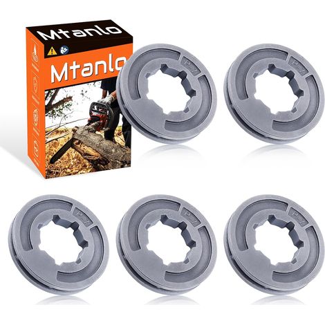 3/8LP 7T - Pignon pour tronçonneuse Stihl MS250 025 MS180 018 MS260 026 de 17 mm, 5 pignons (1/5)
