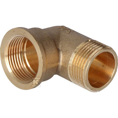 Codo 90ST gwxgz de latón de 3/4"