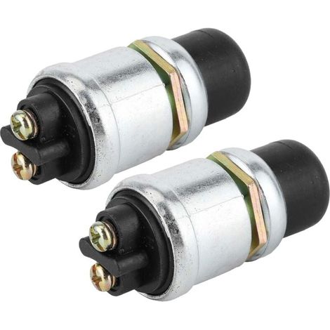 Interrupteur à bouton poussoir 2 pièces klaxon interrupteur de démarrage du moteur SPST bouton poussoir démarreur étanche bouton poussoir interrupteur de démarrage 50A 12V pour bateau de voiture (1/5)
