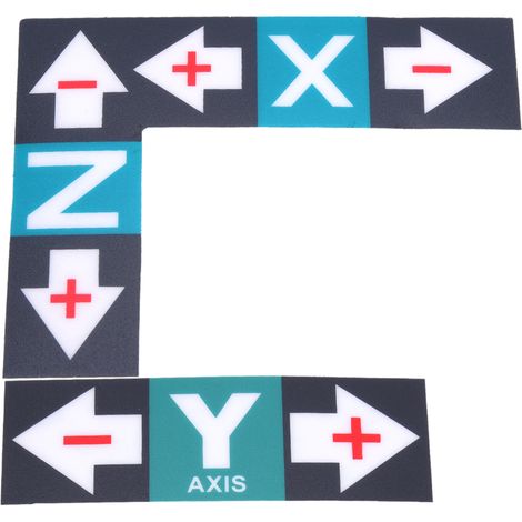 jeu d'étiquettes autocollantes en plastique, marqueur XYZ, instructions d'utilisation pour machine à graver (1/5)