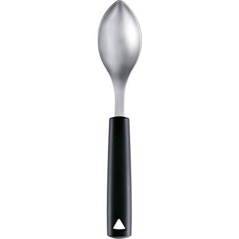 Cuillère à quenelle professionnelle - 1 pièce - Acier Solingen - Manche court ergonomique - Pour chefs et passionnés - Grande taille (1/2)