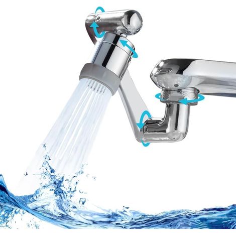 1080° schwenkbarer Wasserhahn-Verlängerungs-Spülbeckenbelüfter, 2 Modi, 360° schwenkbarer Sprühaufsatz
