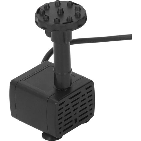 Pompe solaire à fontaine 5W, hauteur 75cm, refoulement 180cm, kit avec 6 buses, pour jardin extérieur, DC 10V (1/5)