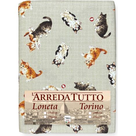 TELO ARREDO copritutto GRAN FOULARD COPRILETTO copridivano tessuto DIGITY GATTINI beige in puro cotone 1 PIAZZA