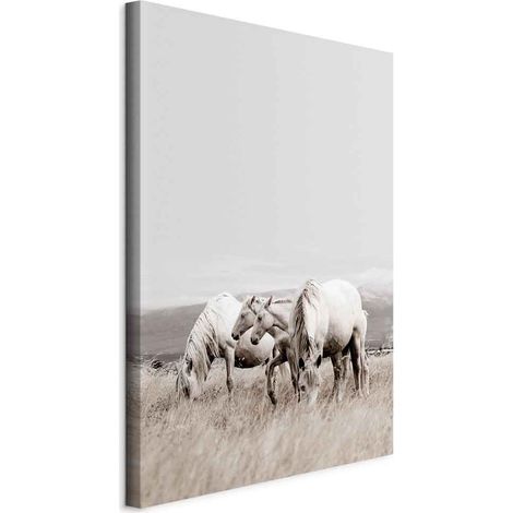 Tableau - Chevaux blancs (1 partie) vertical (1/5)