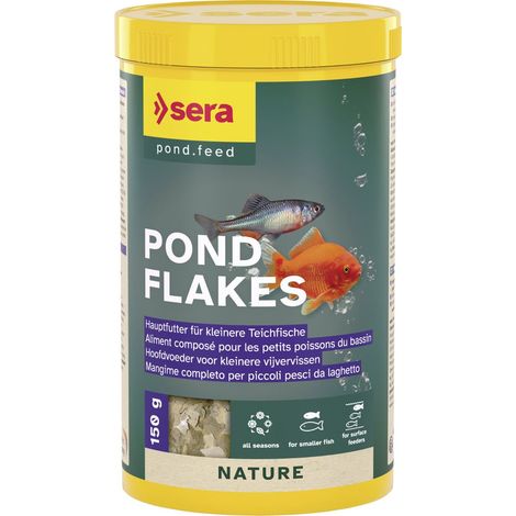 Sera Pond Fischfutter Teich Flakes 1 L Flocken