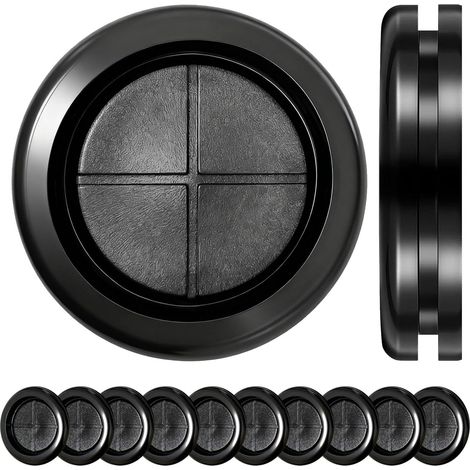10 Pièces 50mm Passe Fil Caoutchouc, Étanches, Nior  Caoutchouc Oeillet Rond, Passe Câble Bouchons Oeillet pour Câble Protection (1/5)