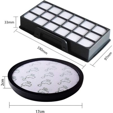 Filtres - FOLAYA - RO76xx - HEPA - Mousse - Compatible Rowenta Silence Force Cyclonic 4AAAA (1/2)