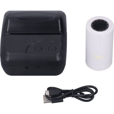 Mini imprimante thermique Bluetooth 80mm, portable et haute vitesse, pour tickets, codes-barres et commandes (1/5)