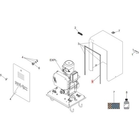 faac pièce détachée joint aerstop 10x3 (mt.) 7094025 (1/3)