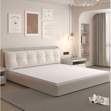 Colchón de espuma H3 5 cm con funda extraíble y lavable, certificación Oeko-Tex, 90x200 cm (1/5)