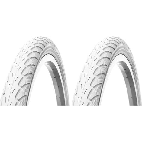 2x Pneu 12 1/2 x 2 1/4 (62-203) blanc vélo cycle enfant draisienne vtt poussette tringle rigide