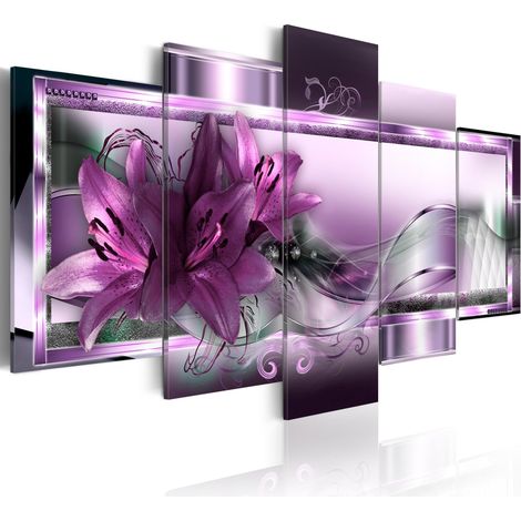 Quadro - Purple Lilies - 200x100 (1/4)