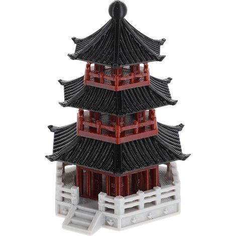 pagode chinoise d corative 4 9 x 7 3 cm statue pour aquarium (1/5)