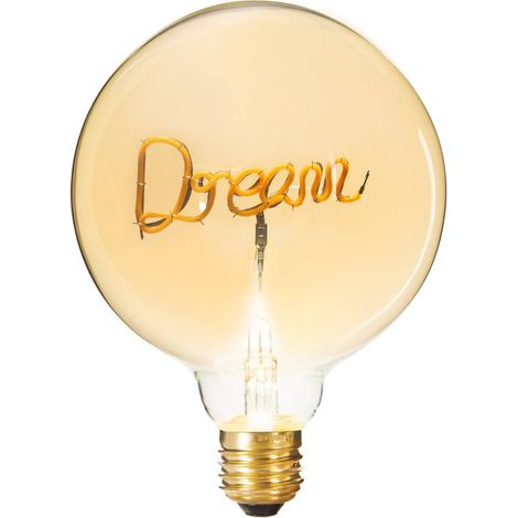 Ampoule Globe LED Filament Dream E27 2W 100Lm, Lumière Chaude, Atmosphera, Ø7,8x20,5cm (1/5)